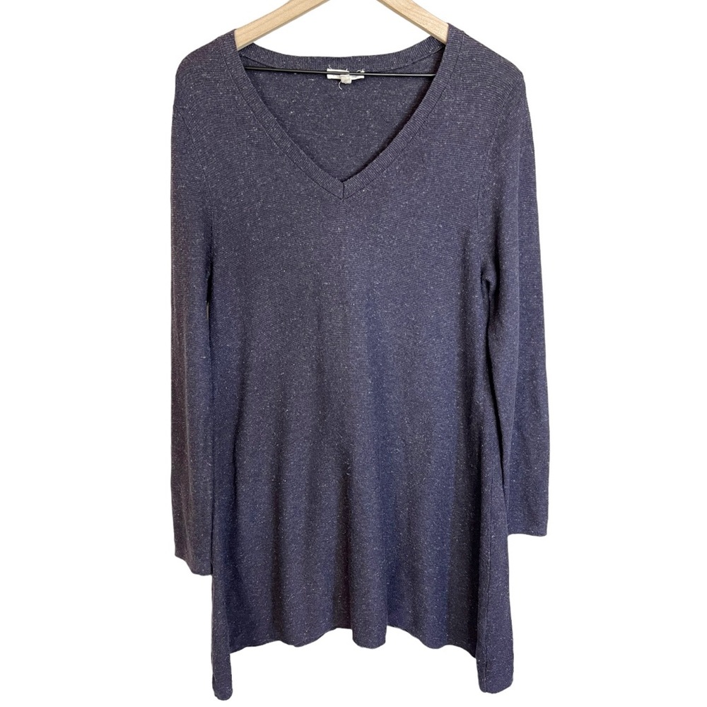 EILEEN FISHER DEEP V-NECK EASY TUNIC
